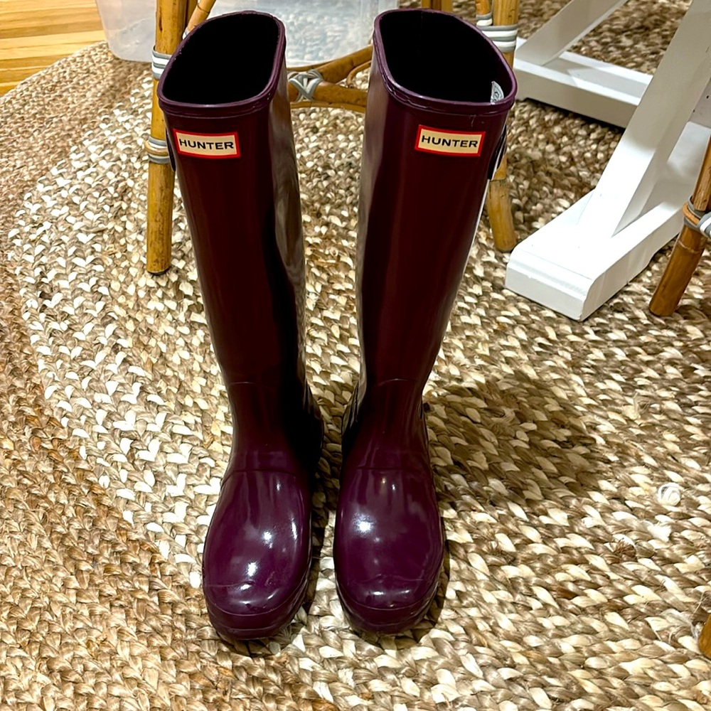 Plum Tall Hunter Boots